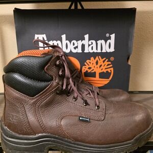 Timberland PRO Titan 6 Inch Waterproof Work Boots Brown Mens 11.5 M 26078 A20 35